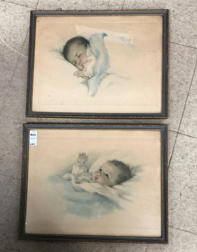 2 BESSIE GUTMANN PRINTS TITLED A LITTLE BIT OF HEAVEN (1 of 1)