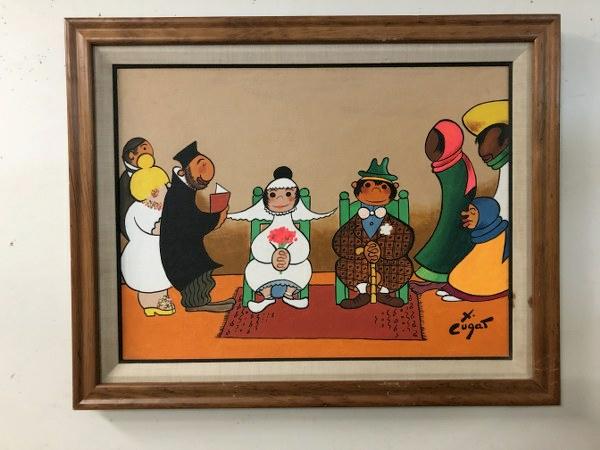 XAVIER CUGAT O/B WEDDING PAINTING, PAINTING MEASURES (1 of 2)