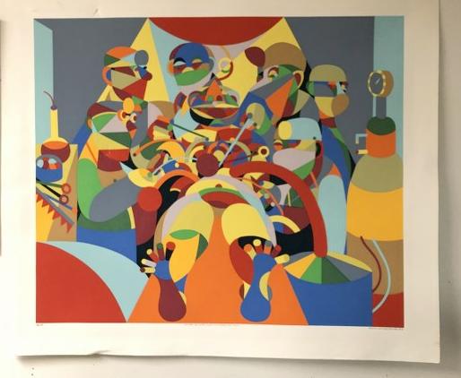 SERGIO GONZALEZ-TORNERO SERIGRAPH 28 OF 150 PRODUCED. (1 of 5)