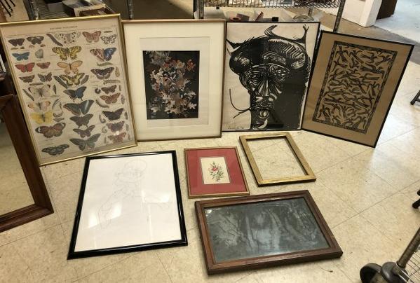 ESTATE LOT OF (8) FRAMED PIECES, FROM NYC DESIGNERS (1 of 6)