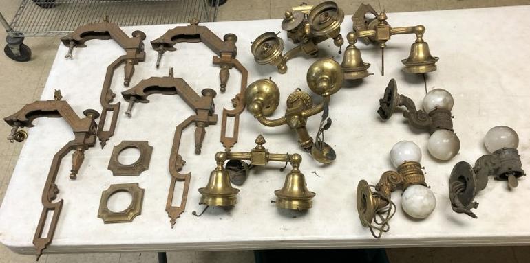 LOT OF MISC EARLY LIGHTING FROM BROOKLYN ESTATE (1 of 10)