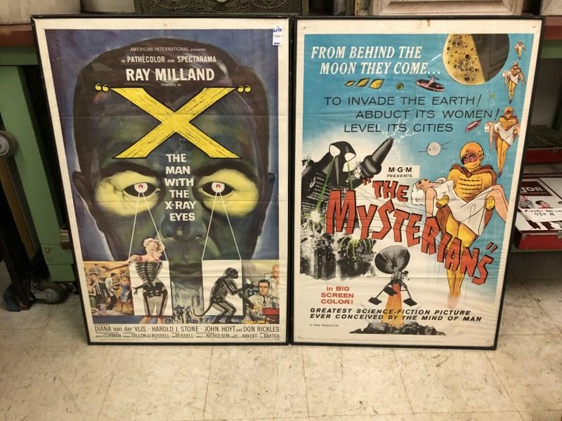 (2) SCI FI RELATED ONE SHEET MOVIE POSTERS, IN BLACK (1 of 1)