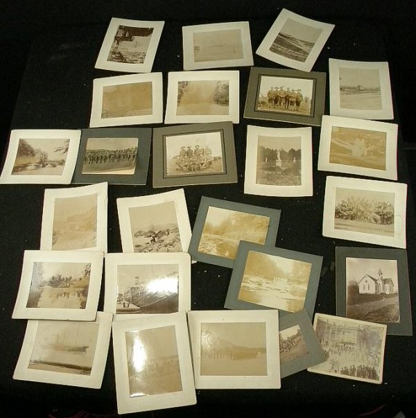 LOT OLD PHOTOGRAPHS INCLUDING WESTERN AND MILITARY