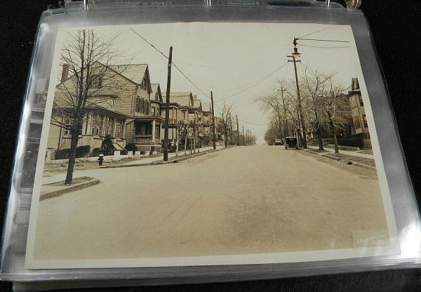 ALBUM OLD PATTERSON NJ PHOTOGRAPHS AND OTHER EPHEM: ALBUM OLD PATTERSON NJ PHOTOGRAPHS AND OTHER EPHEMERA FROM THERE INCLUDING EARLY LETTERS, BILLHEADS, ADVERTISING, ETC. NICE LOT, WITH GREAT IMAGES OF TOWN.