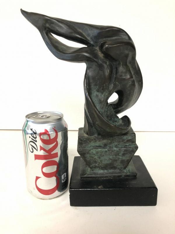 ABSTRACT BRONZE FIGURE SIGNED EITHER S. WERRELL OR (1 of 5)
