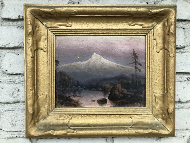 HARRY C BEST (1863-1936) O/B WESTERN LANDSCAPE, WELL (1 of 3)