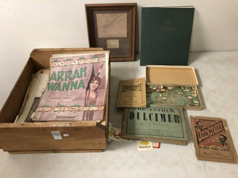 MISC. LOT OLD SHEET MUSIC (ROUGH SHAPE) GLASS SCIENCE (1 of 1)