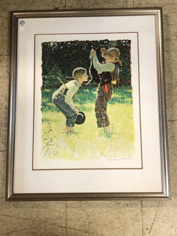 NORMAN ROCKWELL SIGNED ARTIST PROOF PRINT, ADVENTURES (1 of 3)