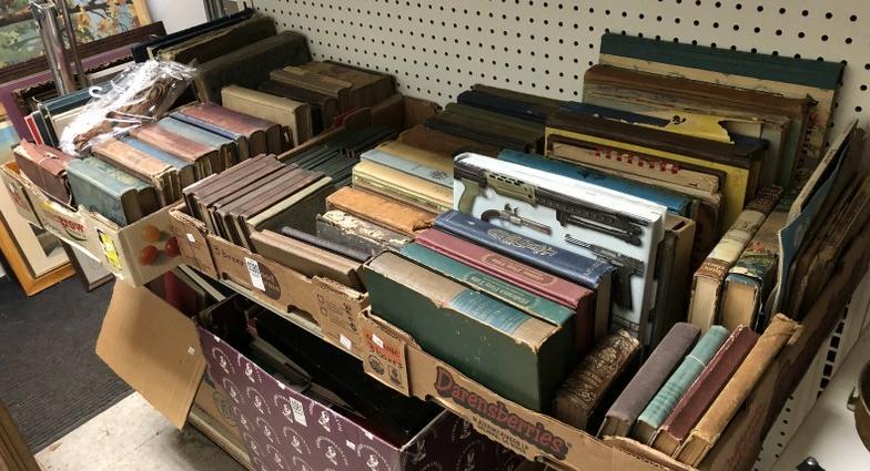 3 BIG TRAY LOTS OF OLDER MISC BOOKS FROM LOCAL ESTATE (1 of 3)