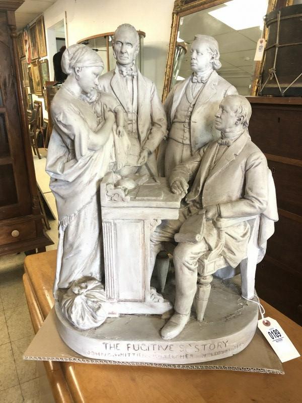 JOHN ROGERS- THE FUGITIVES STORY PLASTER STATUE, SOME (1 of 3)