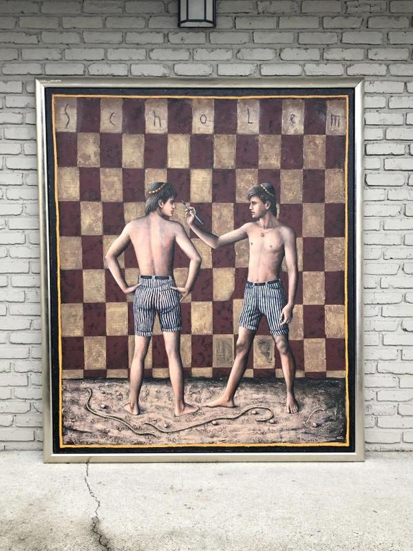 ROBERTO MARQUEZ(B.1959) MEXICO, O/C WITH MIXED (1 of 3)