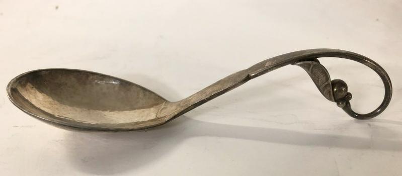 GEORG JENSEN STERLING SILVER SPOON, FROM LOCAL ESTATE, (1 of 5)