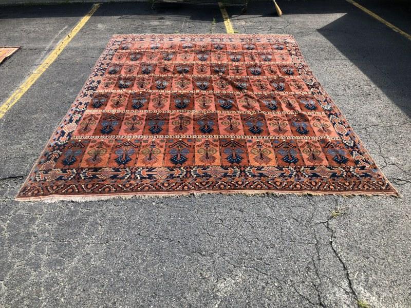 LARGE HANDMADE ORIENTAL RUG FROM PROVIDENCE RHODE (1 of 5)