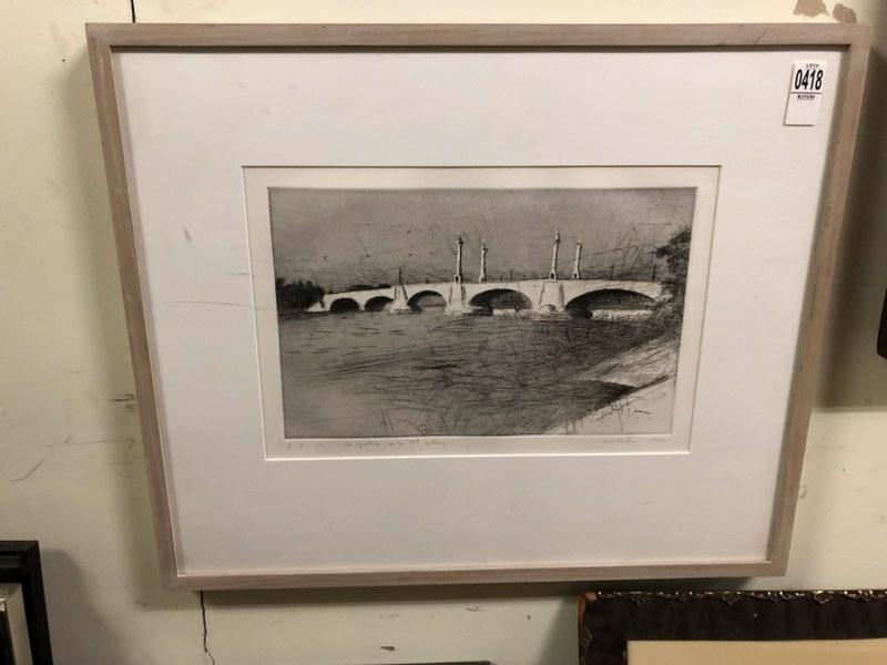 WOLF KAHN SIGNED ENGRAVING WITH WRITTEN IN PENCIL-FOR (1 of 2)