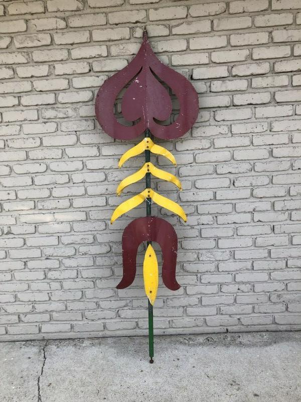 LARGE FOLK ART ARCHITECTURAL ELEMENT, MEASURES 74" (1 of 2)