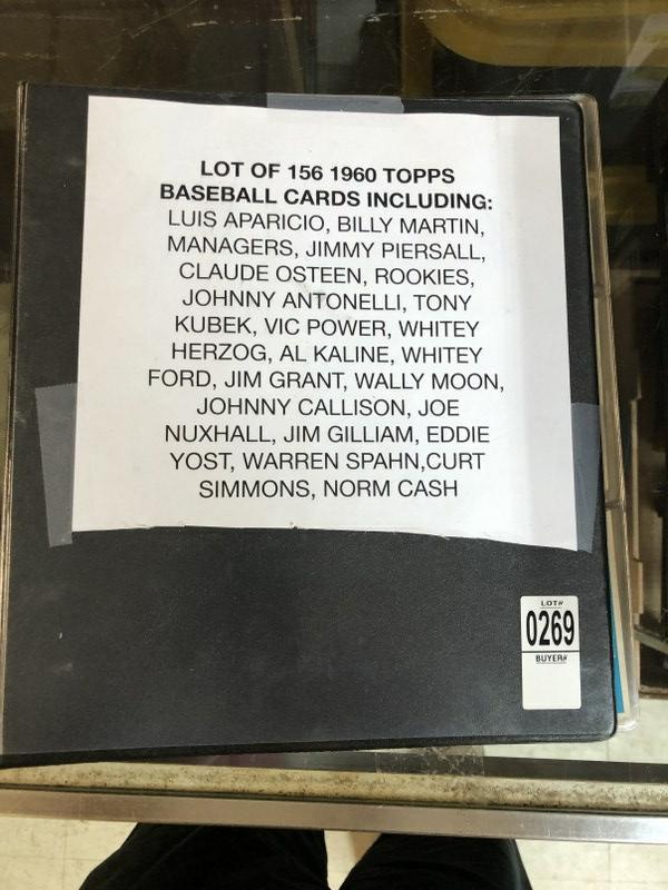 ALBUM OF 156 1960 TOPPS BASEBALL CARDS WITH MANY STARS,: ALBUM OF 156 1960 TOPPS BASEBALL CARDS WITH MANY STARS, OVERALL NICE CONDITION, INCLUDING WHITEY HERZOG, AL KALINE, WARREN SPAHN, JOHNNY ANTONELLI AND MORE