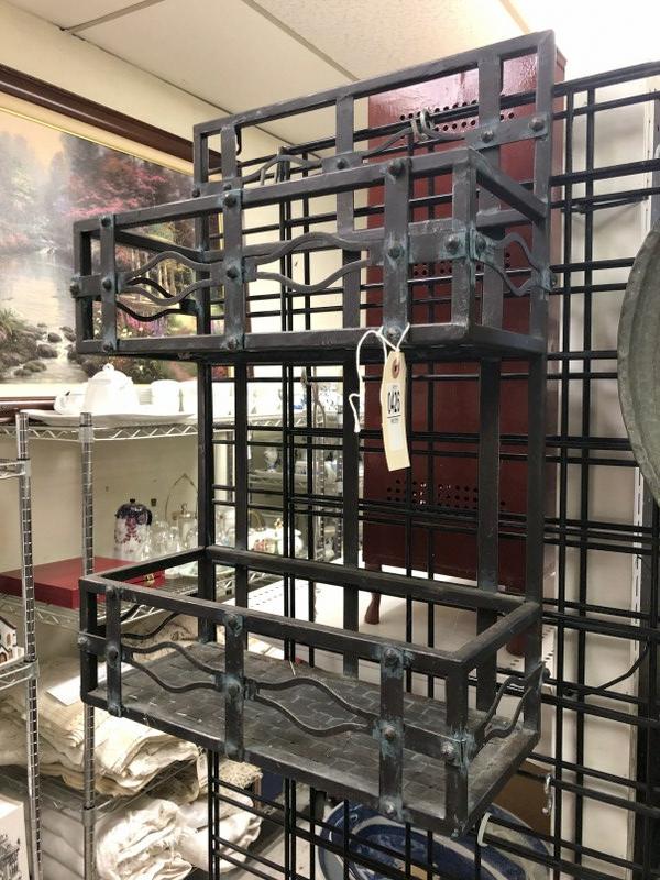 HANGING METAL SHELF, MEASURES 24" X 16" (1 of 2)