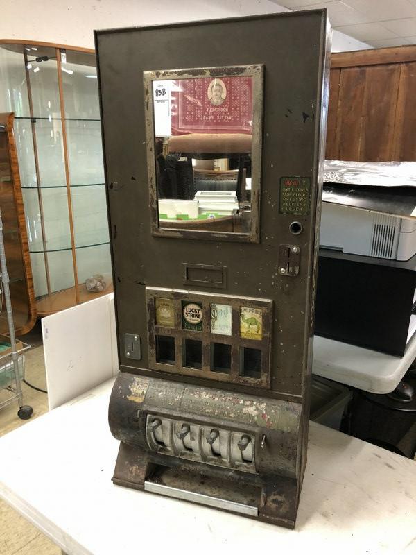 1C EARLY CIGARETTE MACHINE, FOUND IN LOCAL BARN, HAS (1 of 7)