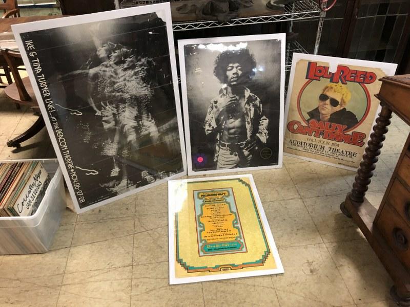 (4) PERIOD ROCK N ROLL POSTERS, AS FOUND CONDITION, ( (1 of 6)