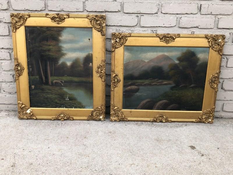 2 O/C HUDSON VALLEY LANDSCAPES IN MATCHING FRAMES, (1 of 4)