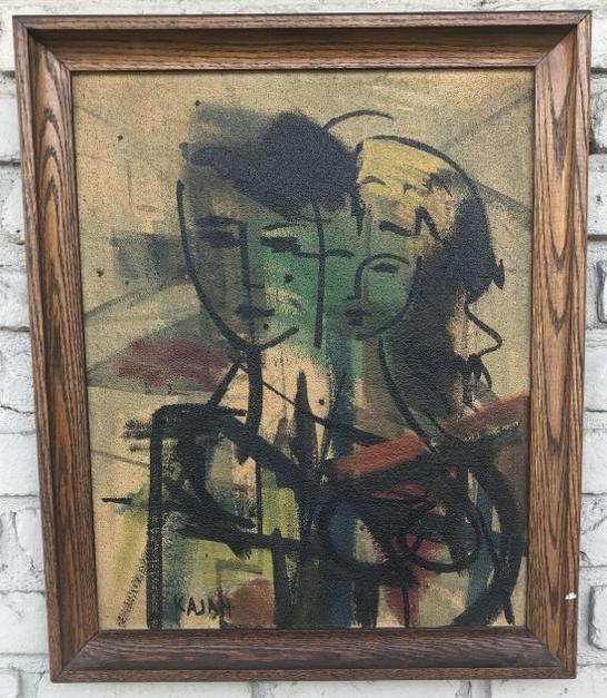 SIGNED KAJAN MID CENTURY O/B IMPRESSIONIST PAINTING OF (1 of 3)