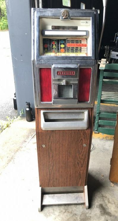 JENNINGS FLOOR MODEL SLOT MACHINE, WAS USED IN GAME (1 of 4)