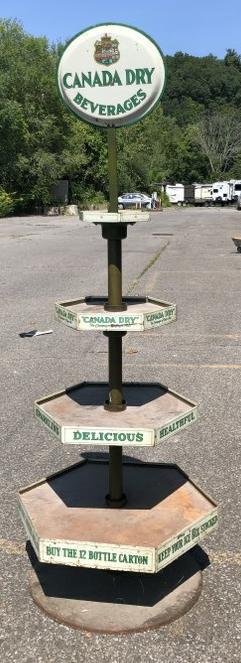 EARLY CANADA DRY BEVERAGE SRETAIL DISPLAY FROM LOCAL (1 of 5)