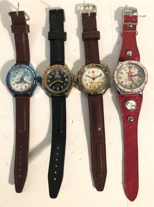 (4) 1970'S ISH RUSSIAN WRIST WATCHES, FROM LOCAL ESTATE (1 of 4)