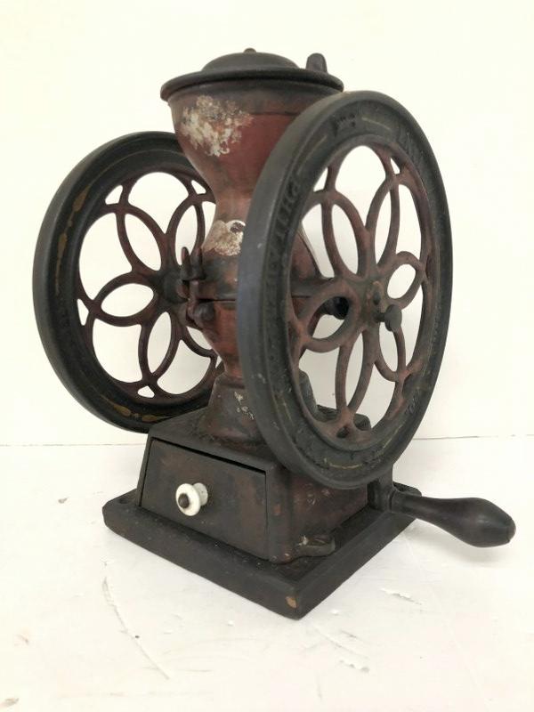 ENTERPRISE SMALL SIZE CAST IRON COFFEE GRINDER, IN OLD (1 of 5)