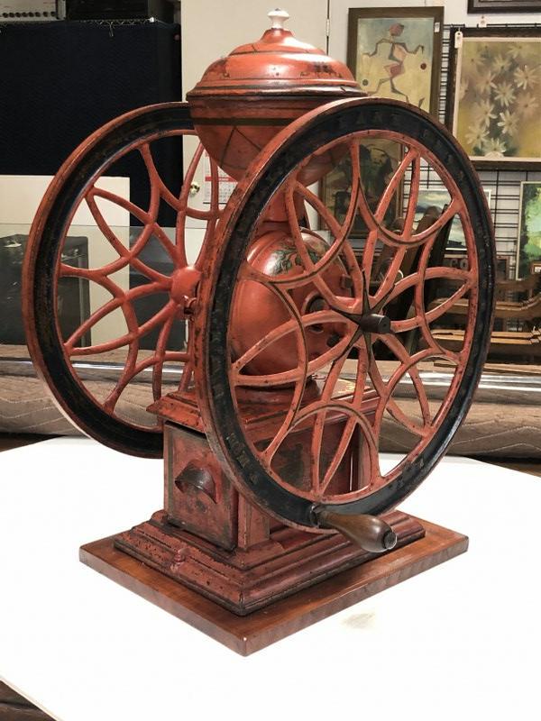 SWIFT MILL LANE BROS. CAST IRON COFFEE GRINDER, OLDER (1 of 7)