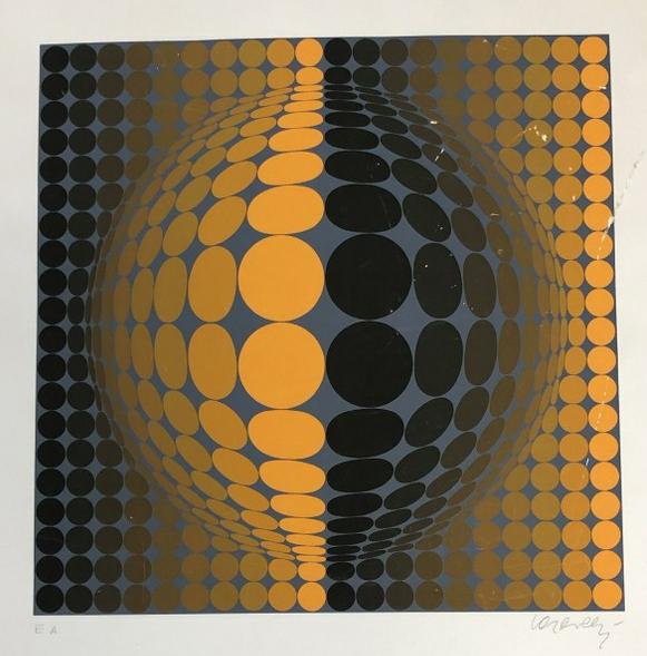 VICTOR VASARELY (1906-1997) SIGNED SCREEN PRINT (E A ), (1 of 6)