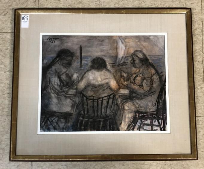 BENJAMIN KOPMAN (1887-1965) MID CENTURY W/COLOR & (1 of 4)
