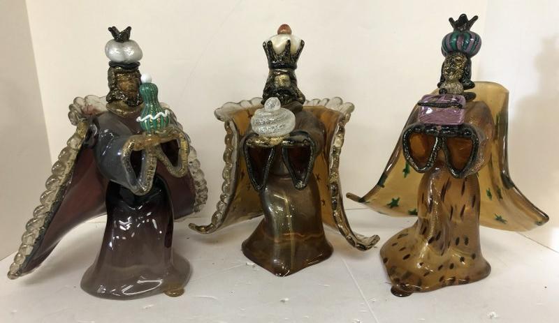 (3) SALVIATI VENETIAN MURANO GLASS WISEMEN OR KINGS, (1 of 5)