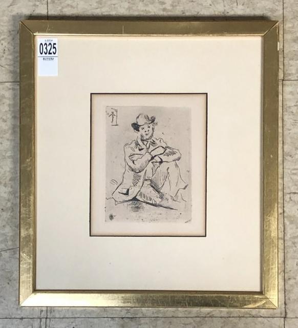 PAUL CEZZANE ETCHING GILLAUMIN AU PENDU (1873) FROM (1 of 1)