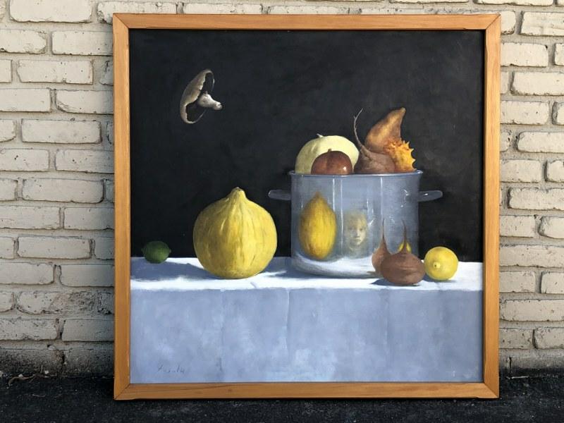 LARGE O/C STILL LIFE SIGNED FASULA,, FROM WOODSTOCK, (1 of 5)