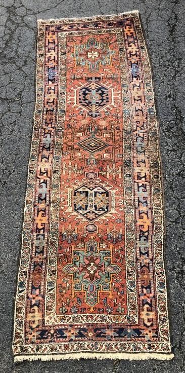 OLD ORIENTAL HANDMADE RUNNER, FROM WOODSTOCK ESTATE (1 of 3)