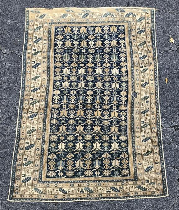 ANTIQUE HANDMADE ORIENTAL SCATTER RUG, FRESH FROM (1 of 7)
