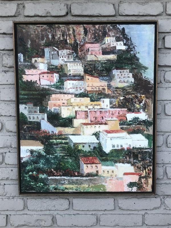 CECILE GERMAIN IMPRESSIONIST MID CENTURY O/C CITY VIEW (1 of 5)