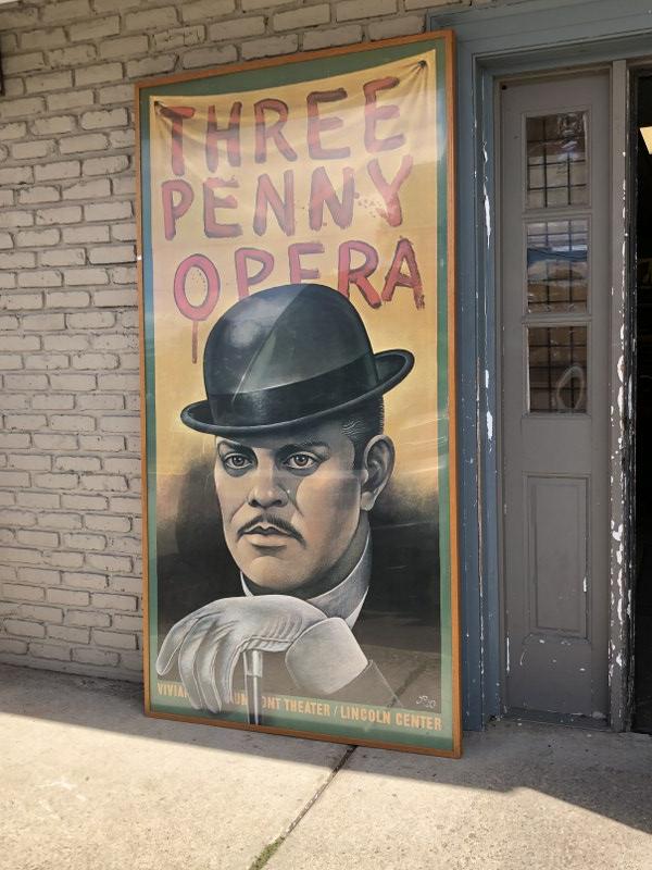 LARGE THREE PENNY OPERA POSTER, 1976 BY PAUL DAVIS FOR (1 of 3)