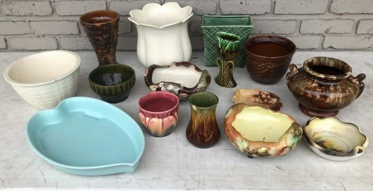 LARGE LOT MISC. ART POTTERY FROM LOCAL ESTATE, SOME (1 of 6)