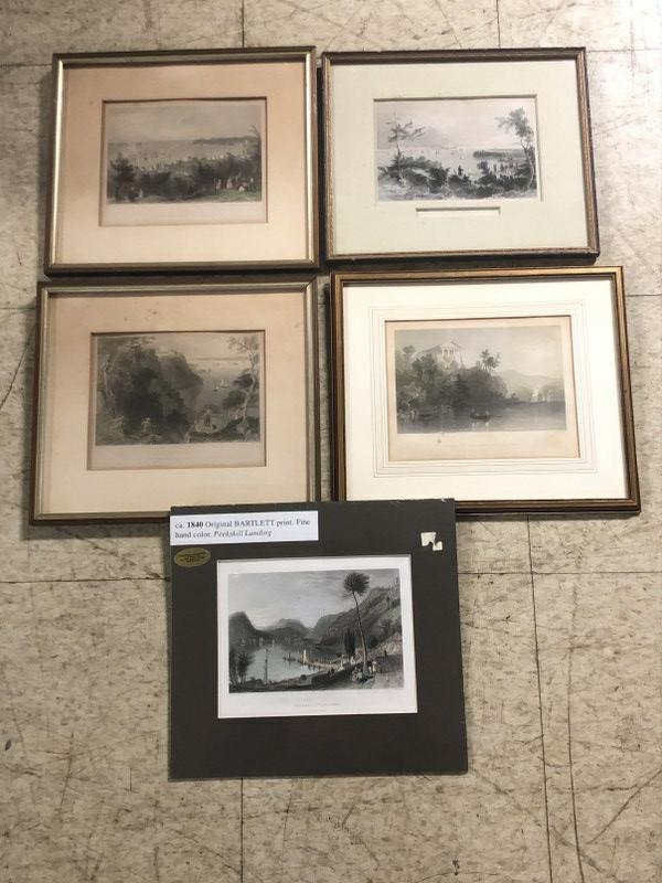 (4) HUDSON VALLEY EARLY BARTLETT PRINTS & STATEN (1 of 5)