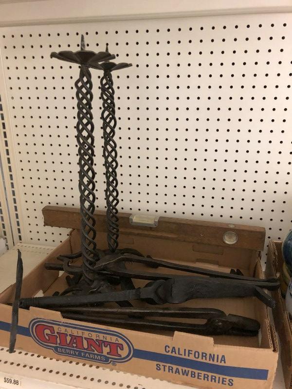 LOT OF MISC. IRON WARE ITEMS FROM NYC ESTATE. INCLUDES (1 of 3)