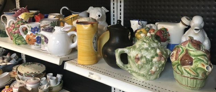 (27) VINTAGE PITCHERS FROM WOODSTOCK, N.Y. ESTATE, SOME (1 of 8)