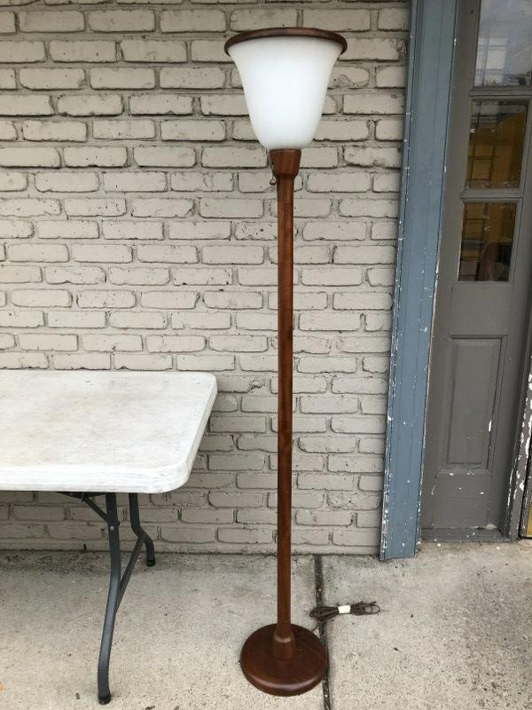 DANISH MODERN TEAK FLOOR LAMP, MAKER UNKNOWN TO ME, (1 of 4)