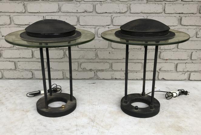 PAIR MODERN MID CENTURY STYLE TABLE LAMPS, SEE NO (1 of 5)