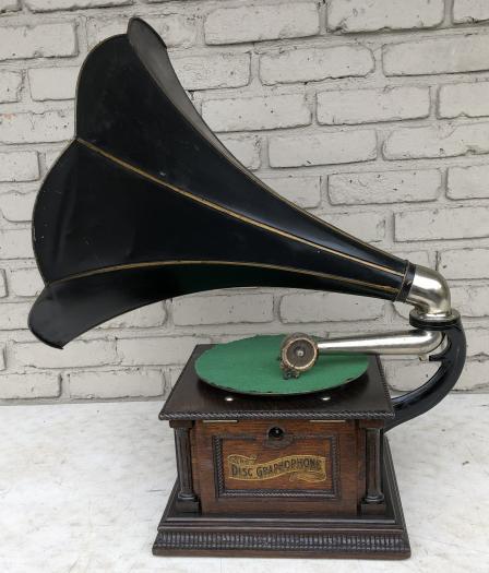 COLUMBIA GRAPHOPHONE RECORD PLAYER WITH MORNING GLORY (1 of 8)