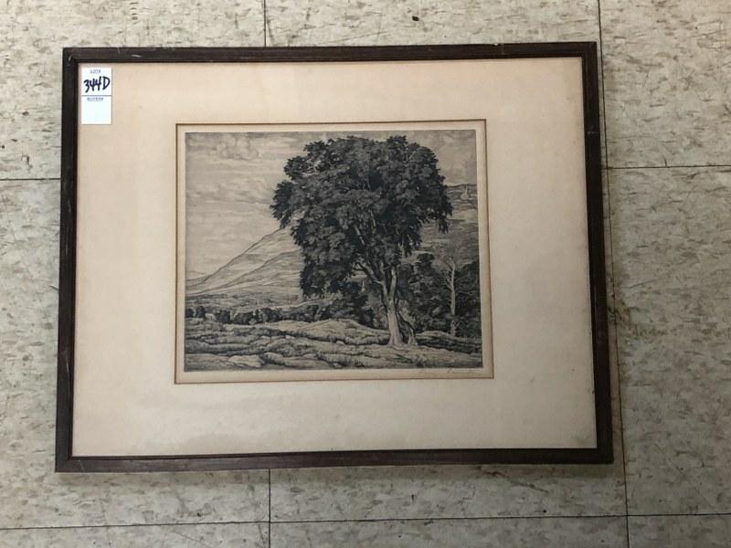 LUIGI LUCIONI SIGNED ETCHING TITLED PEACE IN THE (1 of 3)