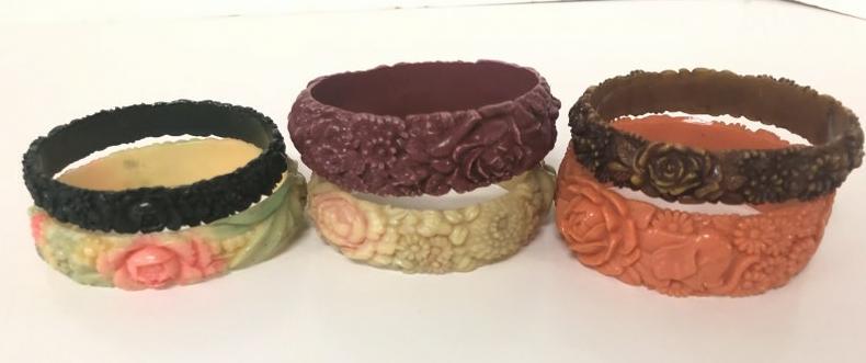 (6) CELLULOID BRACELETS FROM A ONE OWNER BROOKLYN, N.Y. (1 of 4)