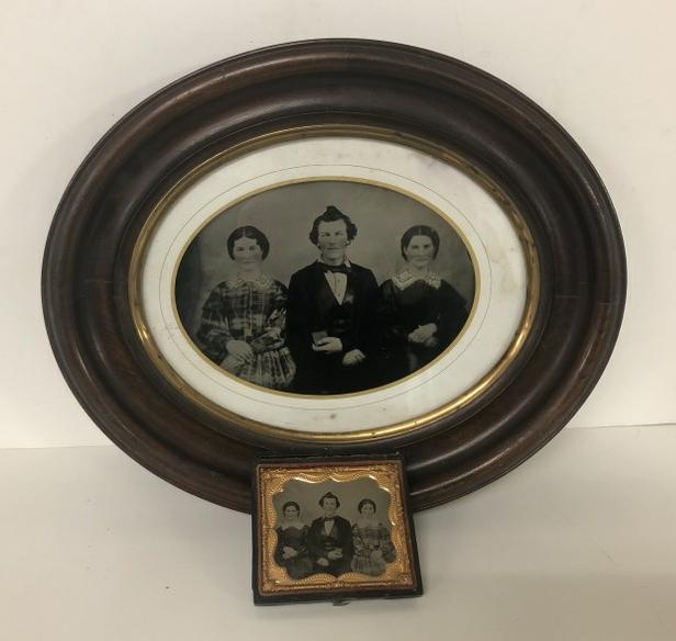 SIXTH PLATE RUBY AMBROTYPE OF A MAN HOLDING A UNION (1 of 5)
