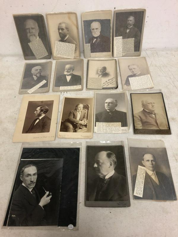 LOT OF CABINET CARDS OF LAWYERS, EDUCATORS, DIPLOMATS, (1 of 9)